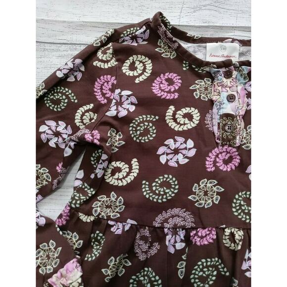 8 Hanna Andersson Leaf Print Dress - Picture 2 of 6